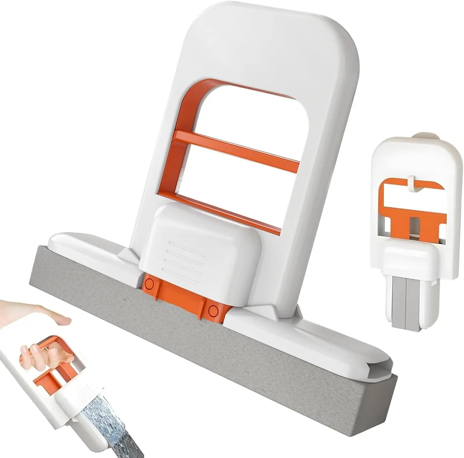 

Mini Foldable Desktop Mop, Wet and Dry Use Mini Sponge Mop, Self-Squeeze Sponge Cleaning Tool, Portable Mini Cleaning Mop 3pcs