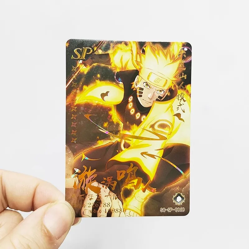 DIY NARUTO Hokage Gold Drill Edition Flash Card SSP SP TG Anime Peripheral Game Collection Card Holiday Gift