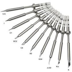 Pointes de rechange pour fer à souder électrique, différents modèles, K, KU, I, D24, BC2, C4, C1, JL02, TS101, TS100, T85