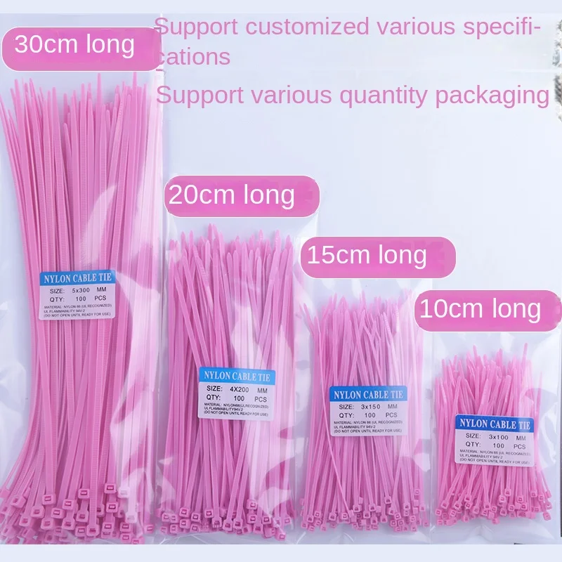 Cable Organizer  Nylon 66 Zip Tie for Home Garden Plastic Ties Under Desk Cable Management Unity Band Motorhome 400