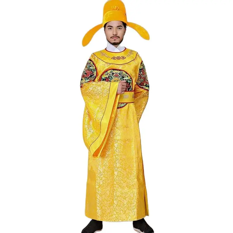 Hanfu Mannelijke Oude Koninklijke Jurk TV Spelen Keizer Kostuum Geborduurde Draak Gewaad Carnaval Fancy Cosplay Kleding