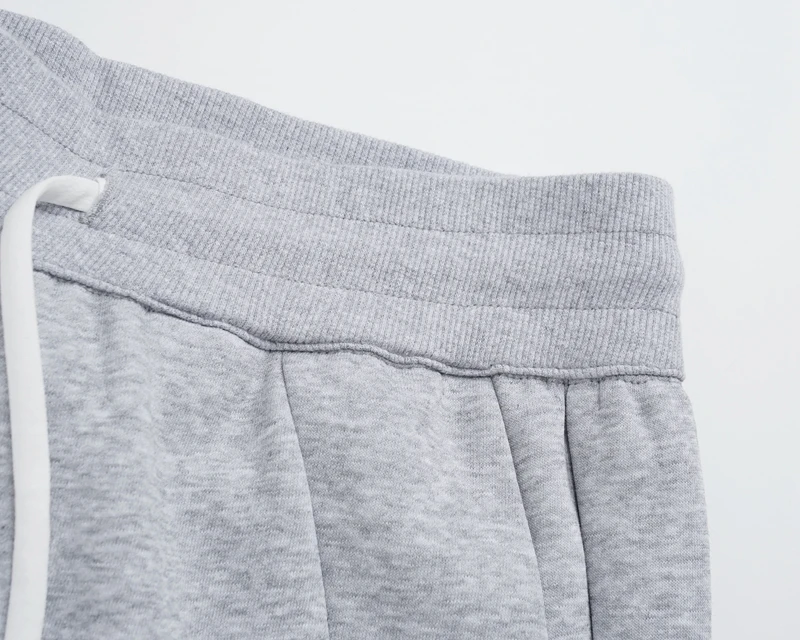Baggy-Jogginghose mit Retro-Vertikalstreifen-Schnitt und Kordelzug für Herren, 2023, lässige Y2k-Schlagjogginghose, Schwarz, Grau, Unisex-Hose, weites Bein – Detail 6