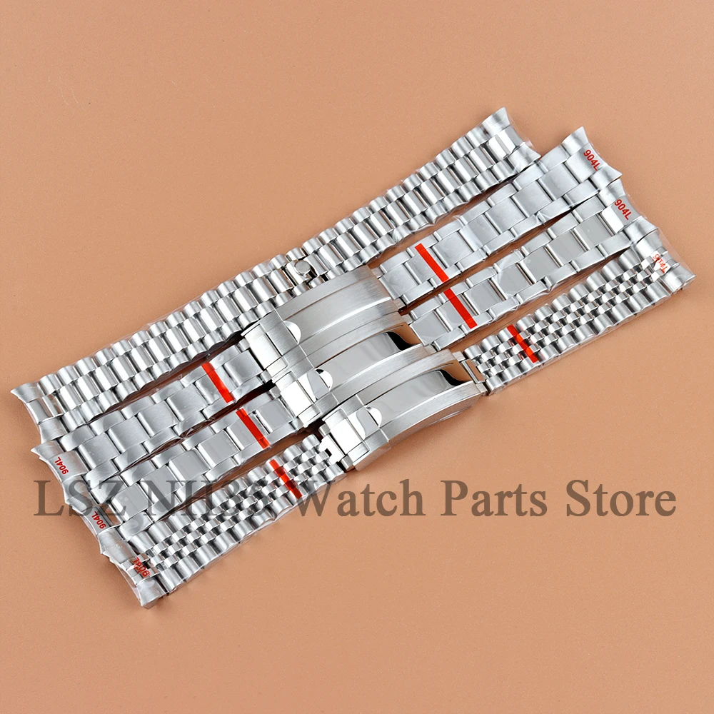 

20mm Silver Watchband Jubilee/Oyster/Presidential Stainless Steel Strap for DATEJUST SUBMARINER Yacht-Master GMT Watch Parts
