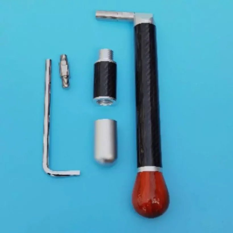 Professional The Carbon Tube Piano Tuning Lever Carbon Fiber Gold Silk Braided Tube Piano Tuning Hammer