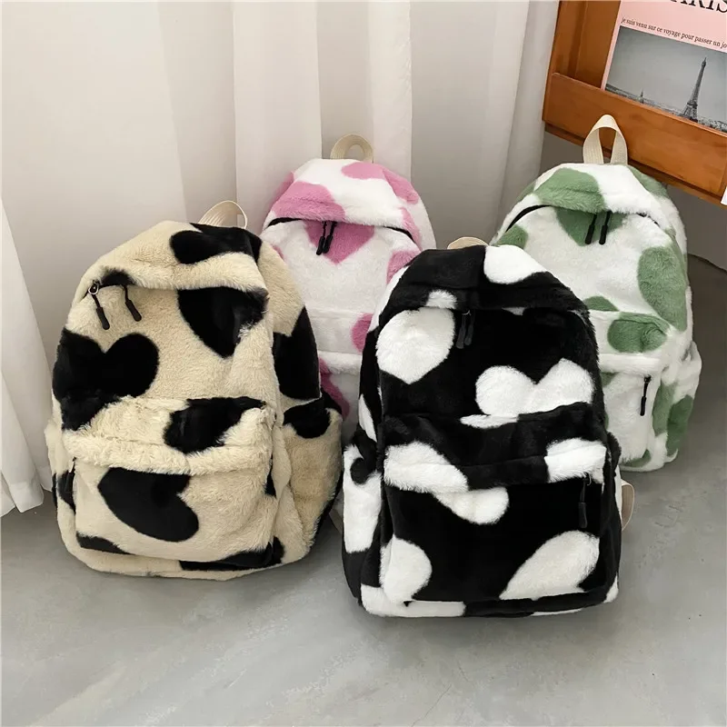 Plush Bag Female Student Backpack Kawaii Backpacks Back To School Bags for Girl Mother Kids Bag for Girl Class Bags for Girl Sac