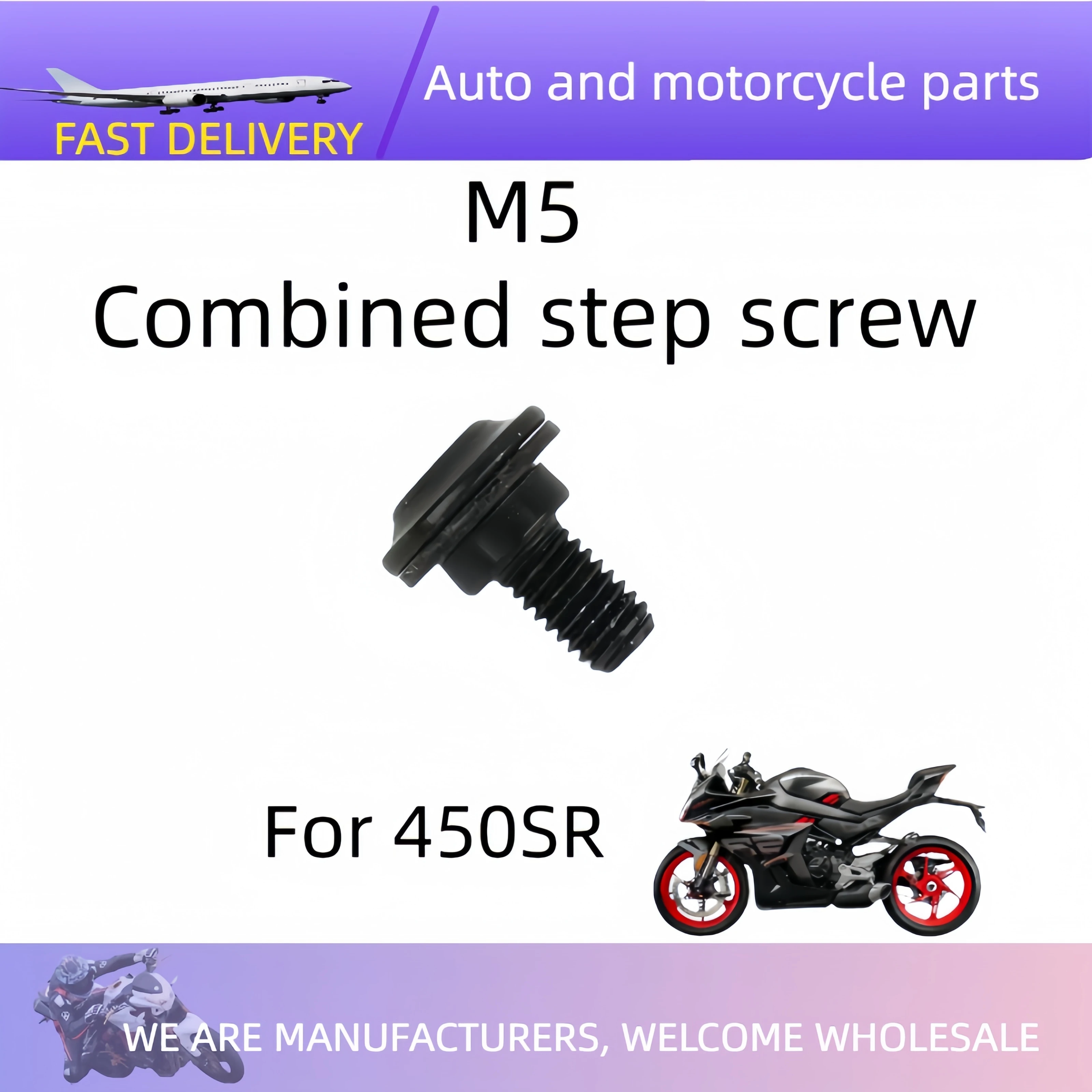 

M5 M6 For Expansion joint bolt Hex socket nut For CFMOTO450SR CF400-6 Shell screw Fairing screws