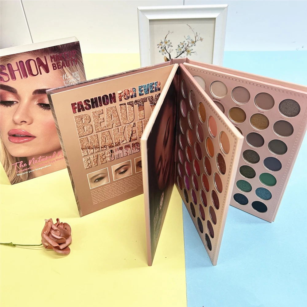 105 Colors Fashion Beauty Magazine Design Big Matte Eyeshadow Palette Book Highlight Blush Concealer Pigment Professional Makeup