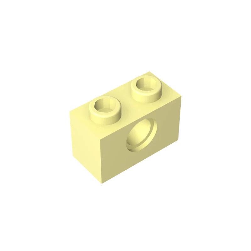 Gobricks 1 stks MOC Baksteen 1x2 1 Gaten Compatibel Met 3700 Model Onderdelen Bouwstenen Kinderen Educatief Speelgoed Verjaardagscadeautjes