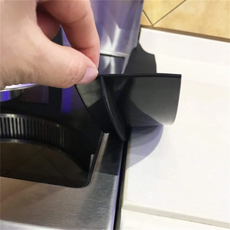 55x5.5cm Silicone Stove Gap Covers Flexible Heat Resistant Mat Oil Dust Water Seal Easy to Clean Spill Between Stovetop Counter