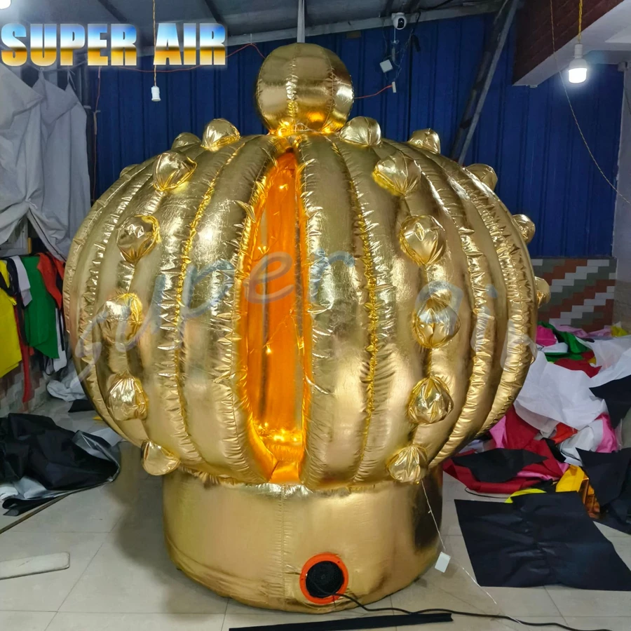 มงกุฎกษัตริย์แบบเป่าลมรุ่นใหม่ ดีไซน์ตามสั่ง พร้อมงานปูนสำหรับตกแต่ง