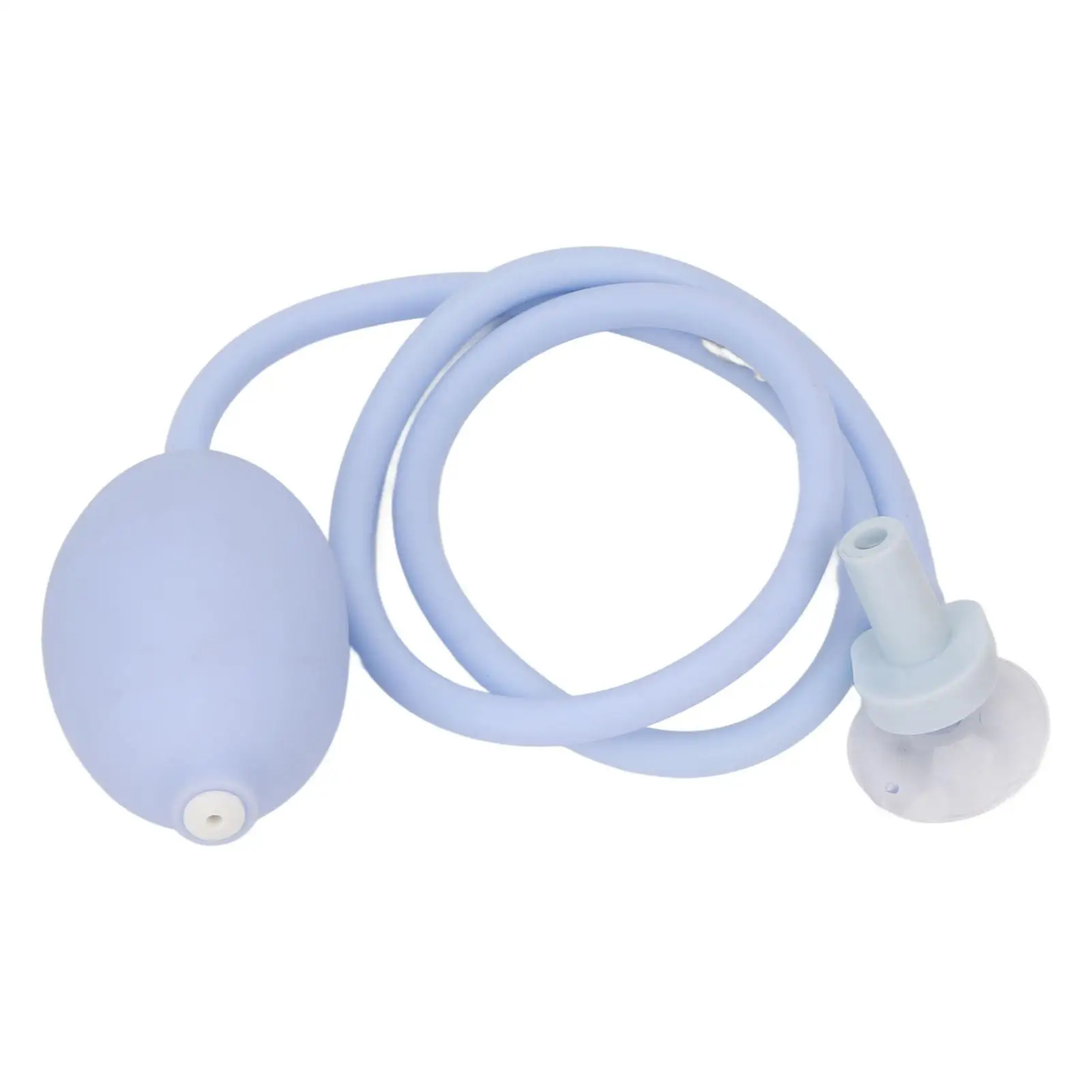 Silicone Enema Bulb for Men and Women Soft Flexible Anal Cleaning Douche Blue Anal Hygiene Tool