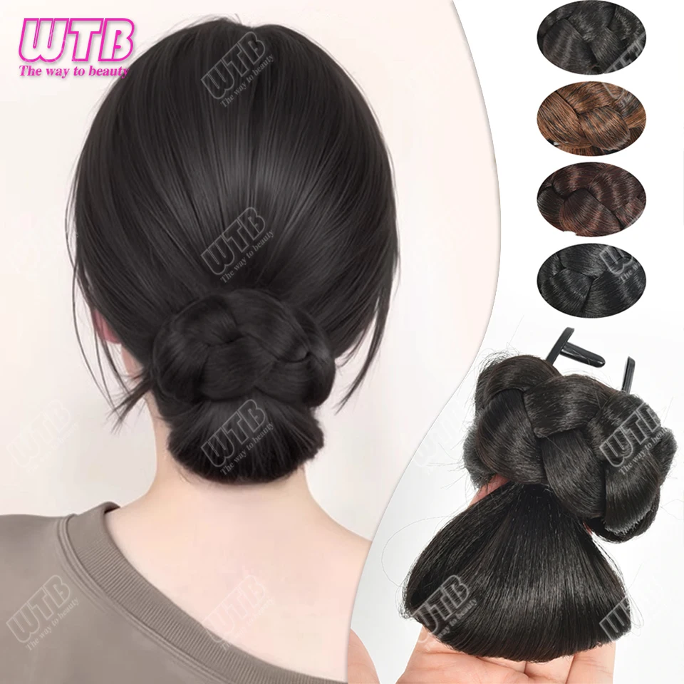 

Синтетический зажим, пучок волос с бантом и зажимом для когтей, элегантный и натуральный волан, хвост, наращивание волос для женщин