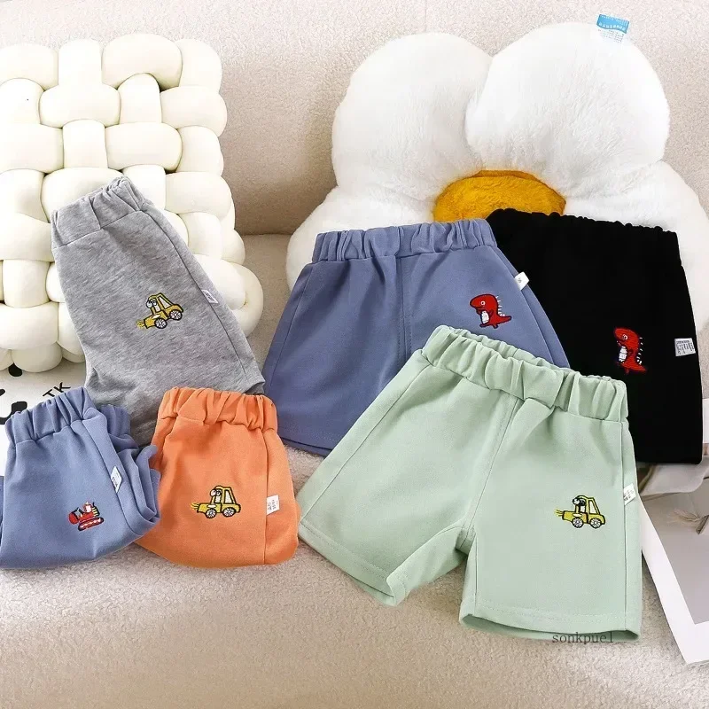 2025 Children Pants Shorts Toddler Cotton Fashion Cartoon Dinosaurs Summer Baby Kids Girls Boys Short Pants