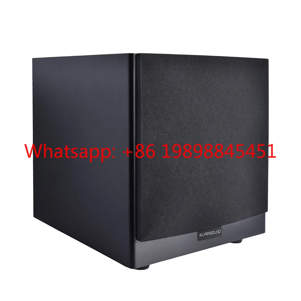 Cloudyx Subwoofer de Madera de 10 Pulgadas y 300 W con Bocina, Control por Aplicación WiFi, Entrada LFE/RCA