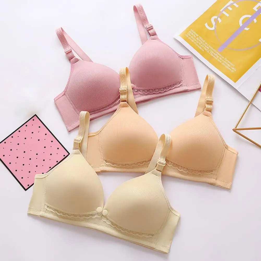 36B-42C Cup Women Breastfeeding Bra Single Handed Front Buckle Nursing Bra No Wire Breast Support Soft Nursing Bra Underwear