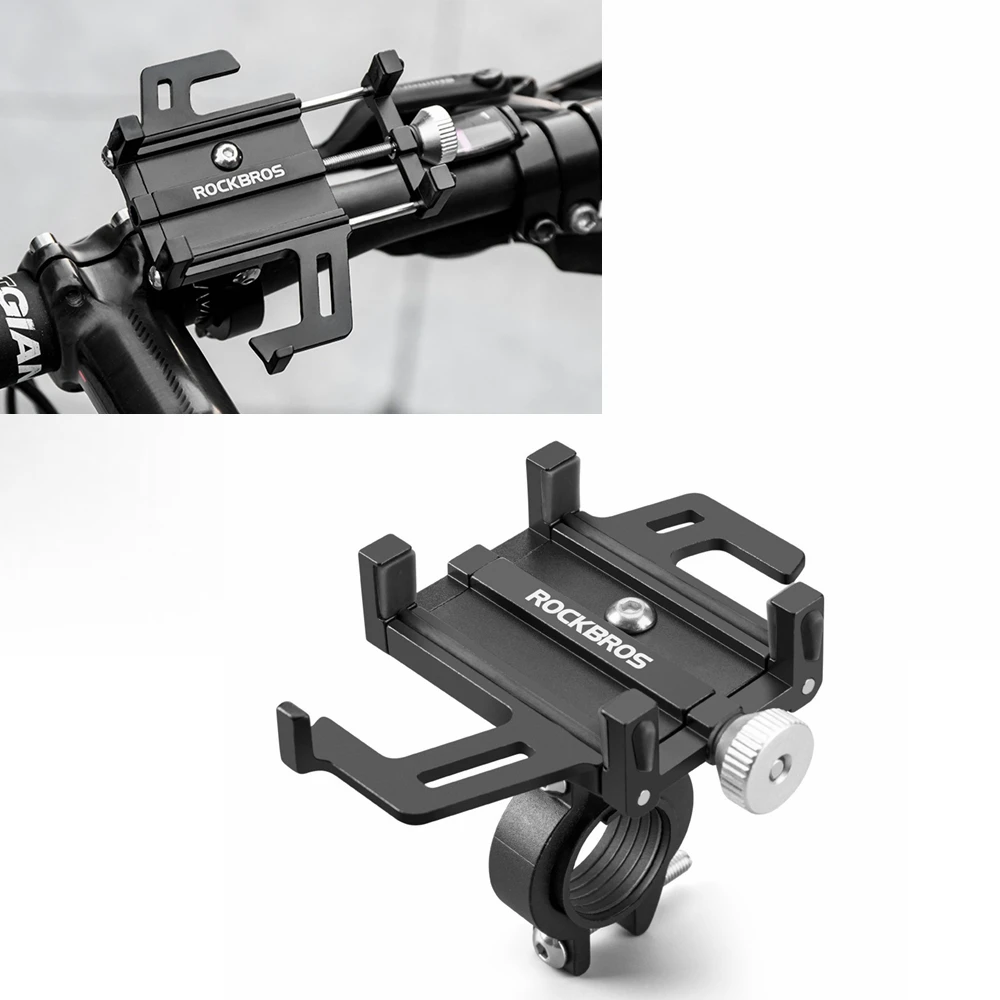 

Phone Holder Motorcycle Electric Bicycle Smartphone CNC Aluminum Alloy Bracket Five Claws Mechanical Bike Phone Holder
