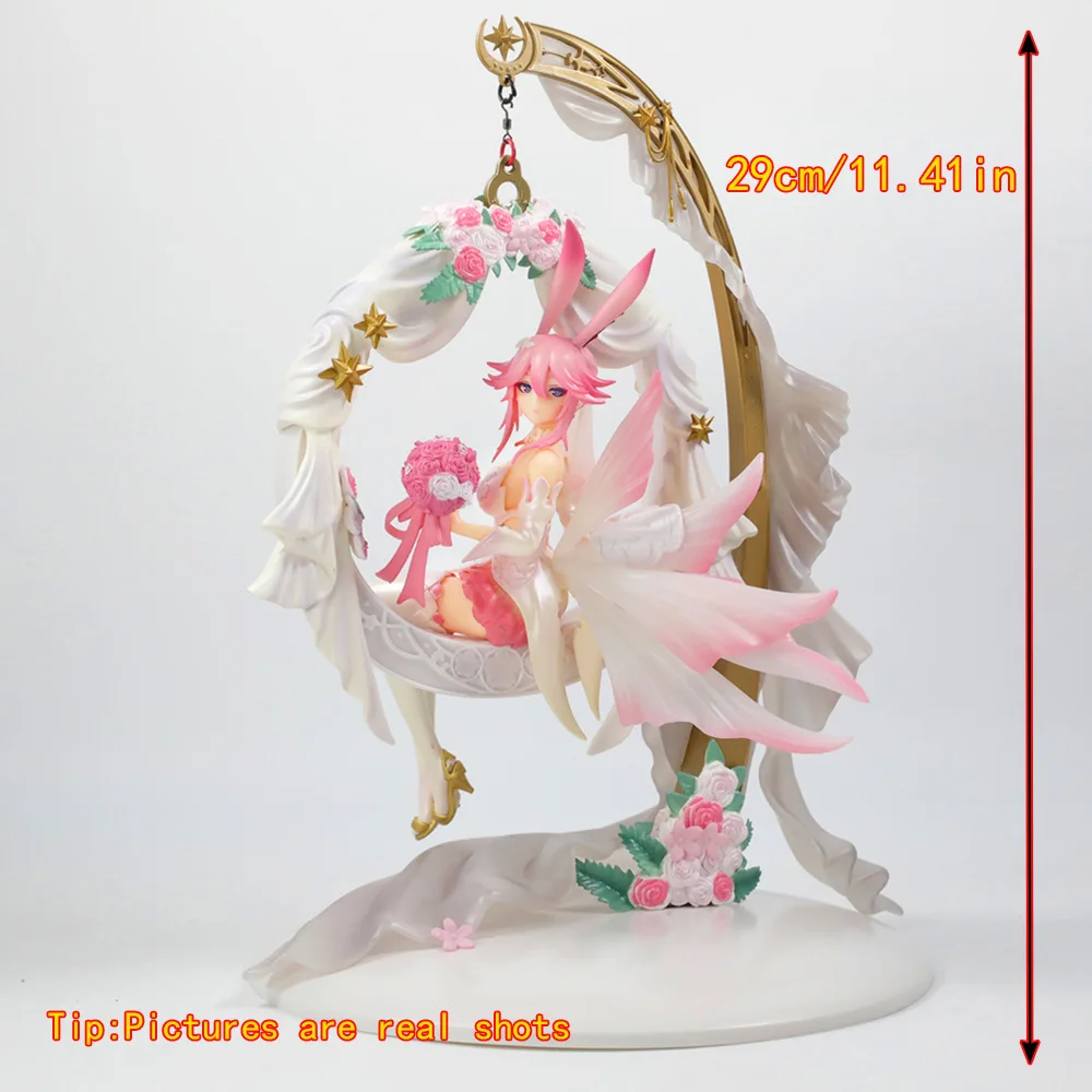 29 см Honkai Impact 3 Яэ Сакура Цилюо: Фантастическая красивая девушка, аниме-фигурка ручной работы, украшение для рабочего стола, подарок