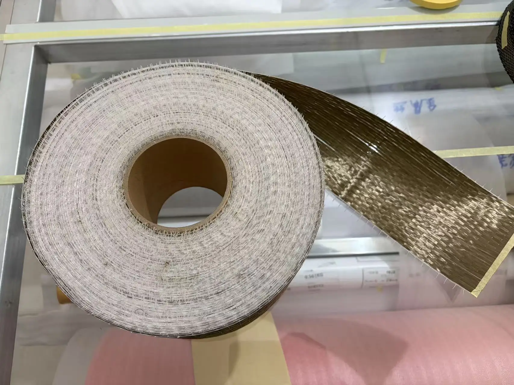 300gsm basaltic rock Uni-directional Cloth Fabric 10/20/30/50cm width High strength Repair Reinforce material, for construction