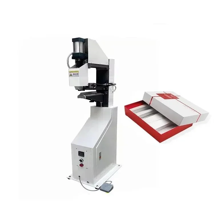 Manual Rigid Box Carton Forming Machine Box Corner Pasting Gluing Machine  for Making Gift Box