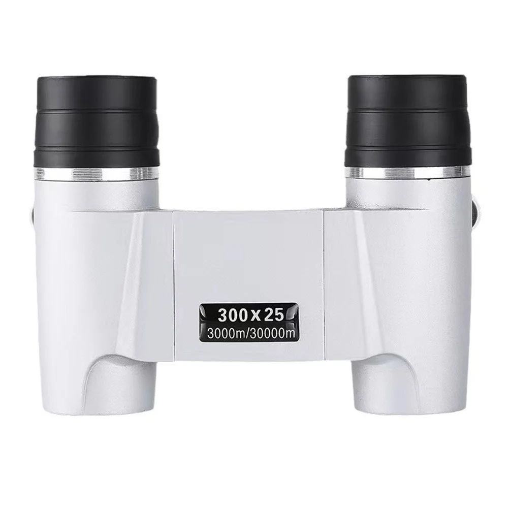 300X25 Portable Mini Waterproof Aluminum Alloy Binocular Telescope 8X Magnification Long Range Auto Focus Powerful Binoculars