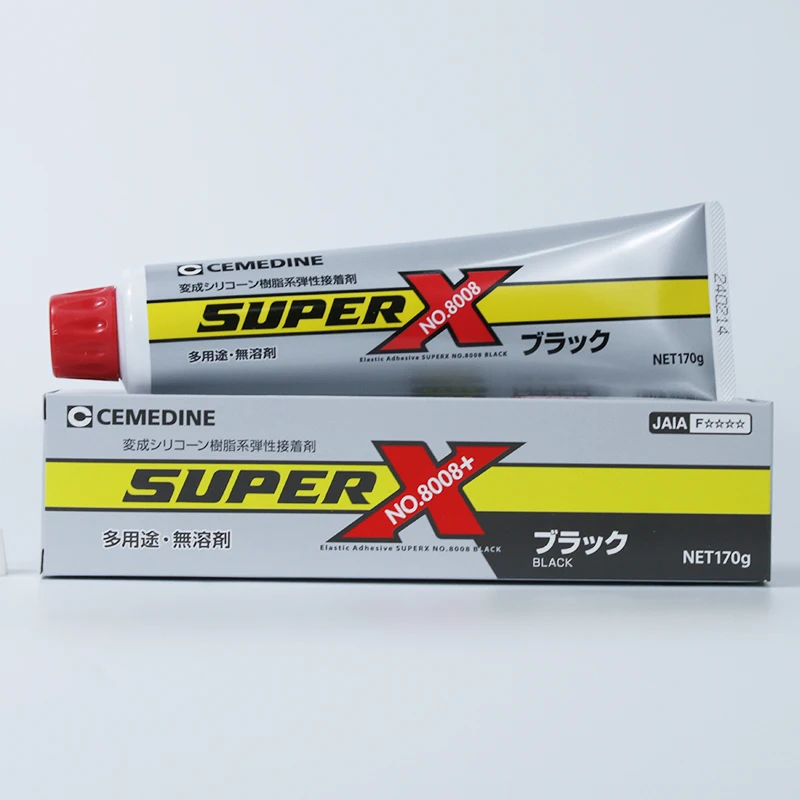 일본 도매 Cemedine Super X 8008 탄성 접착제 전자 실란트 접착제 다목적 슈퍼 접착제 AX-250 Cemedine 8008