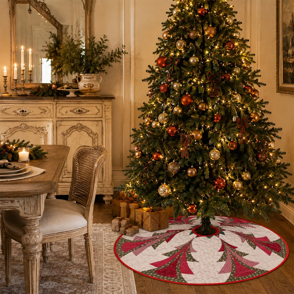 1 unidad: falda acolchada con  - Embroidery Xmas Decorations reseña y precio