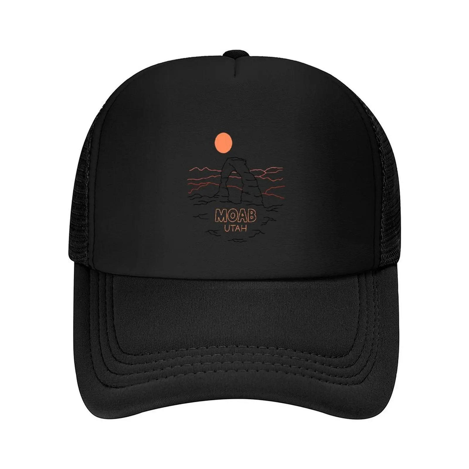 

Moab Utah Line Art Baseball Cap winter hats for men Snapback Cap Thermal Visor Kids Hat Golf Women Men's