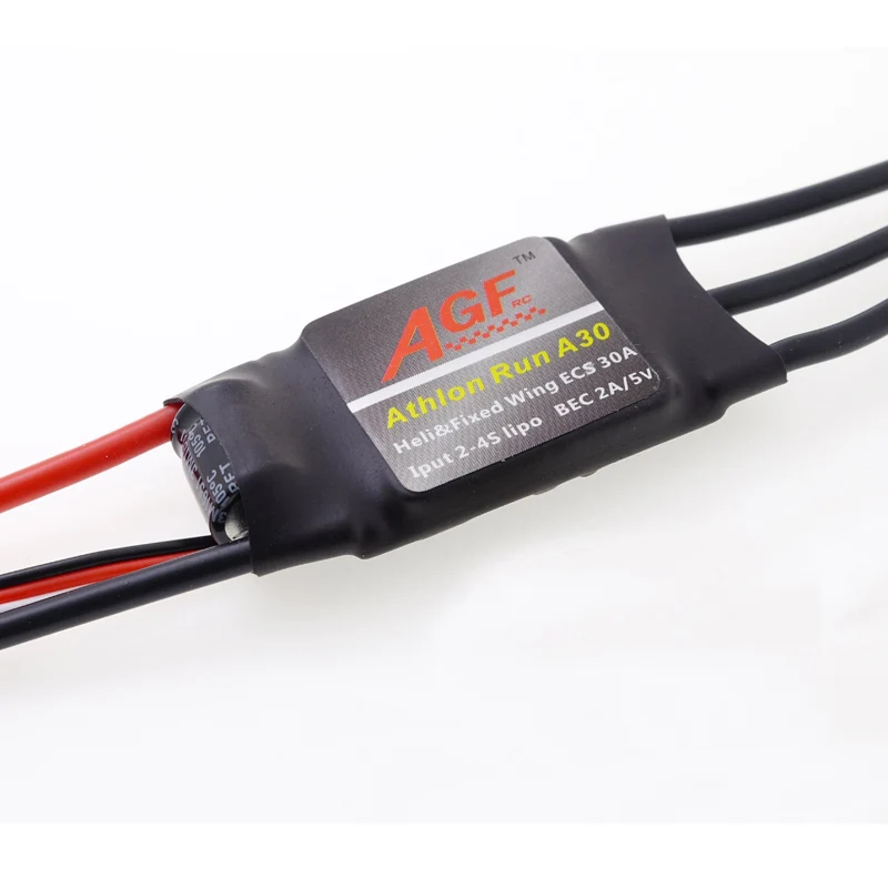 

AGF A30 fast shipment brushless motor 5V 2A BEC 2-4s speed controller 30A airplane esc