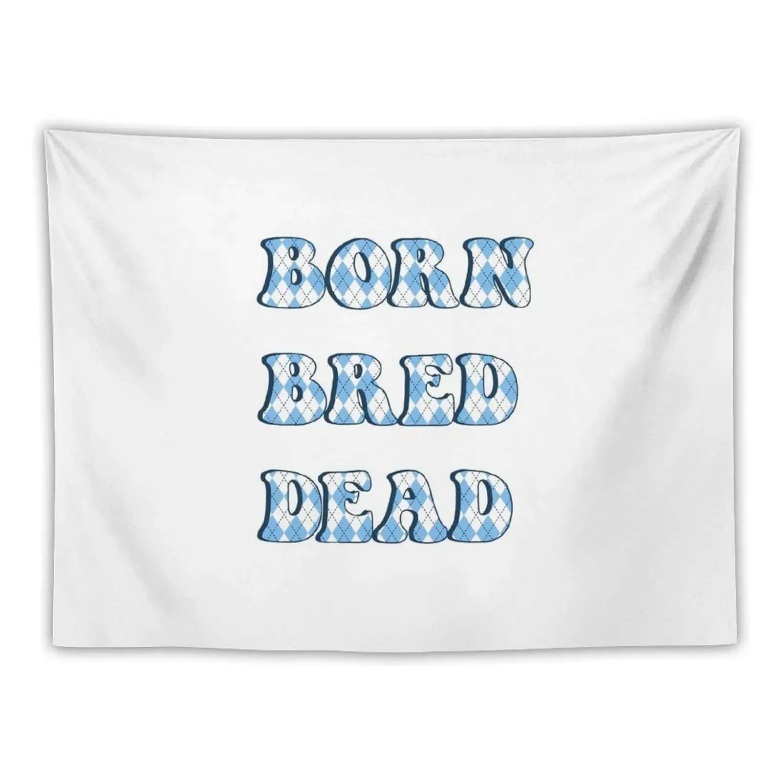 Born Bred Dead Argyle Tapestry Room Aesthetic Decor Living Room Decoration Decorations For Room Tapestry