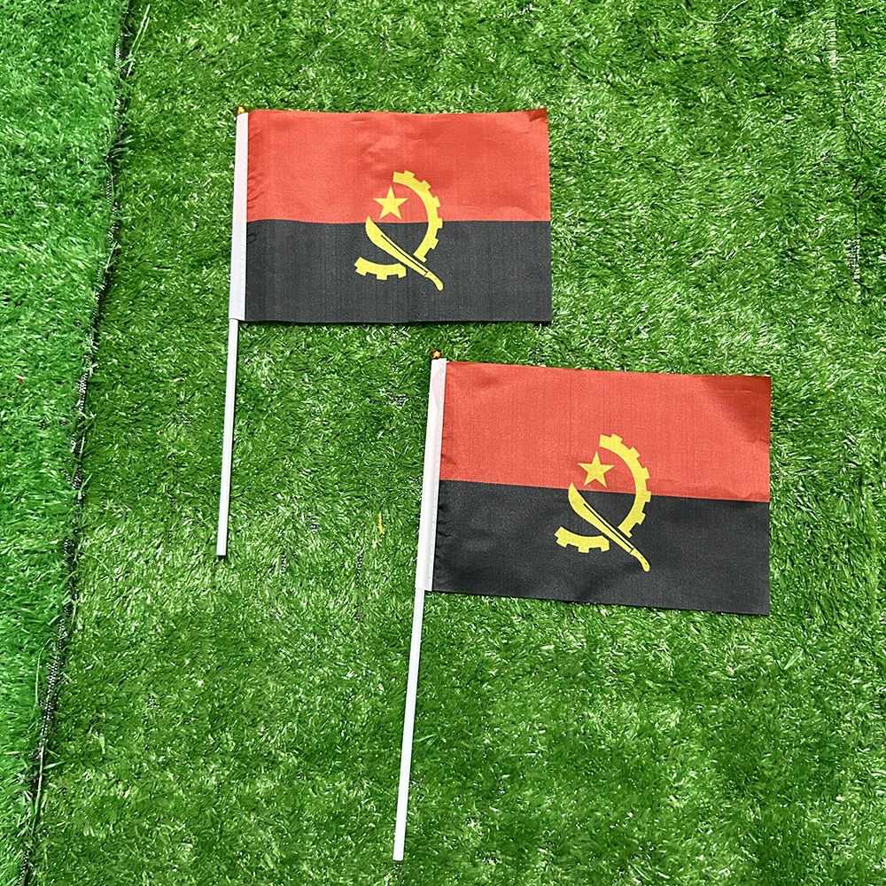 SKY FLAG bandera de Angola para decoración y actividades con asta - imagen 3