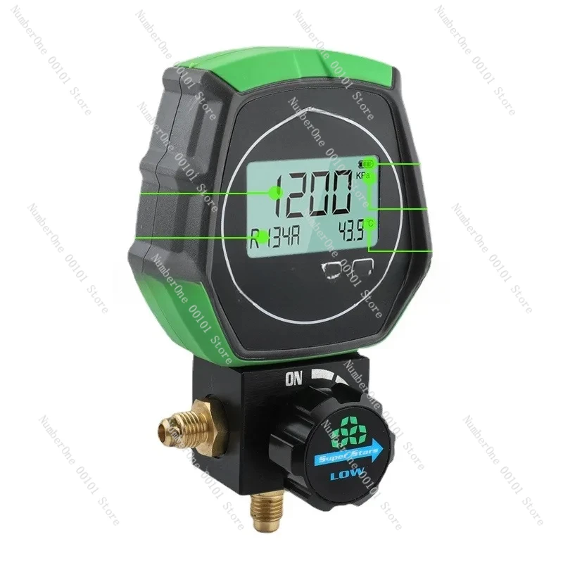 

DSZH ST-B168DL Electronic Fluoride Gauge With Digital Display For Refrigeration And Vacuum Pressure Testing