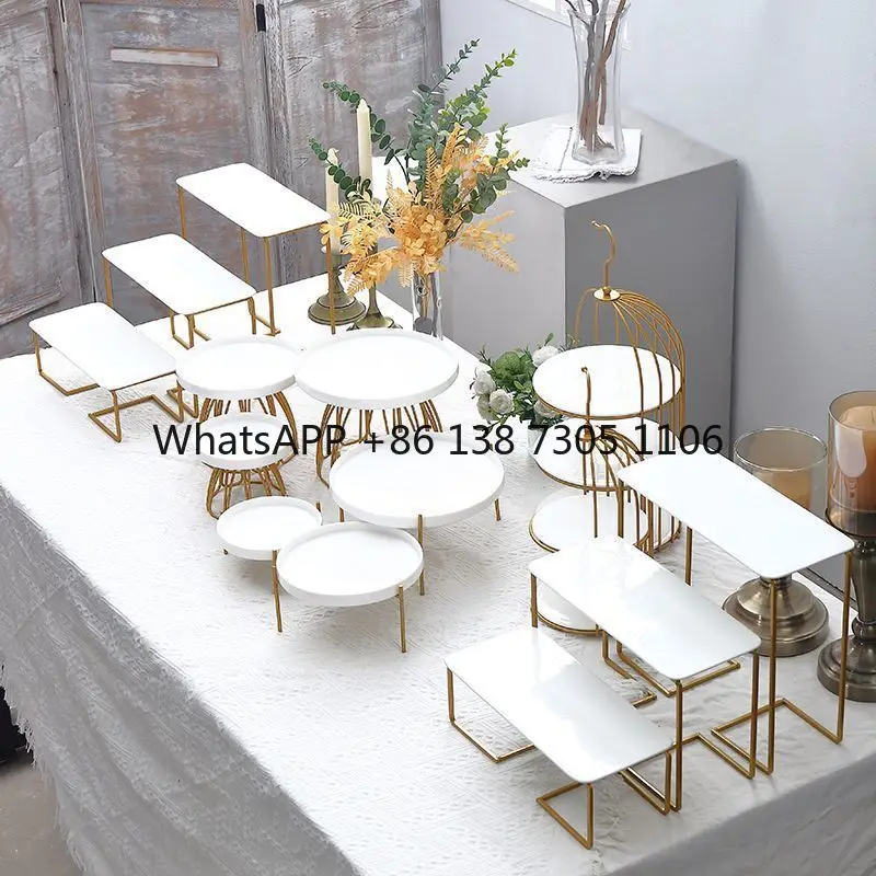 

Dessert Display Rack Wedding Cake Dim Sum Tray Outdoor Engagement Pastry Set Table Yearly Party Birthday Wedding