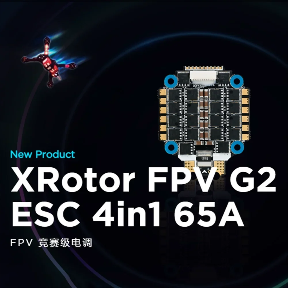 

HobbyWing XRotor 65A G2 ESC 4in1 BLHeli_32 128K PWM 3-6S LIPO 30.5X30.5mm for FPV Freestyle Drones DIY Parts