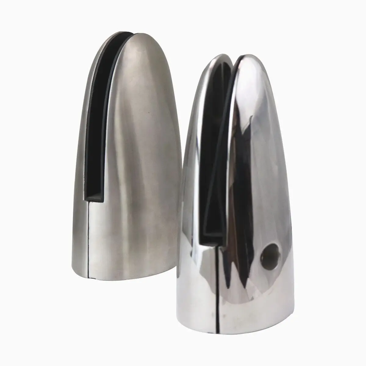 Duplex 2205 Stainless Steel Spigot Glass Pool Deck Fence Oval Spigots