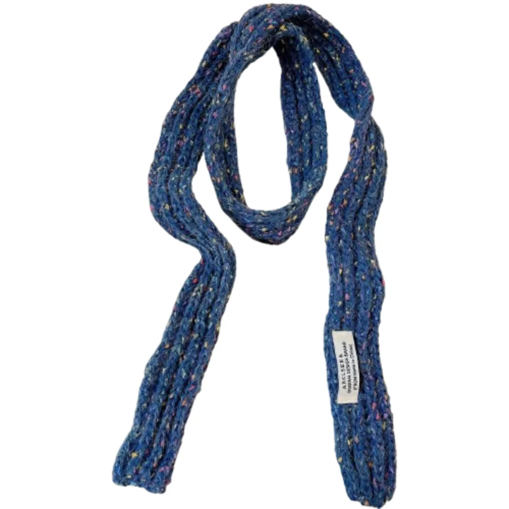 

Sweet Harajuku Colorful Slender Scarf Soft Warm Long Narrow Scarves Neckerchief Y2K Style Knitted Colorful Dot Shawl Ladies