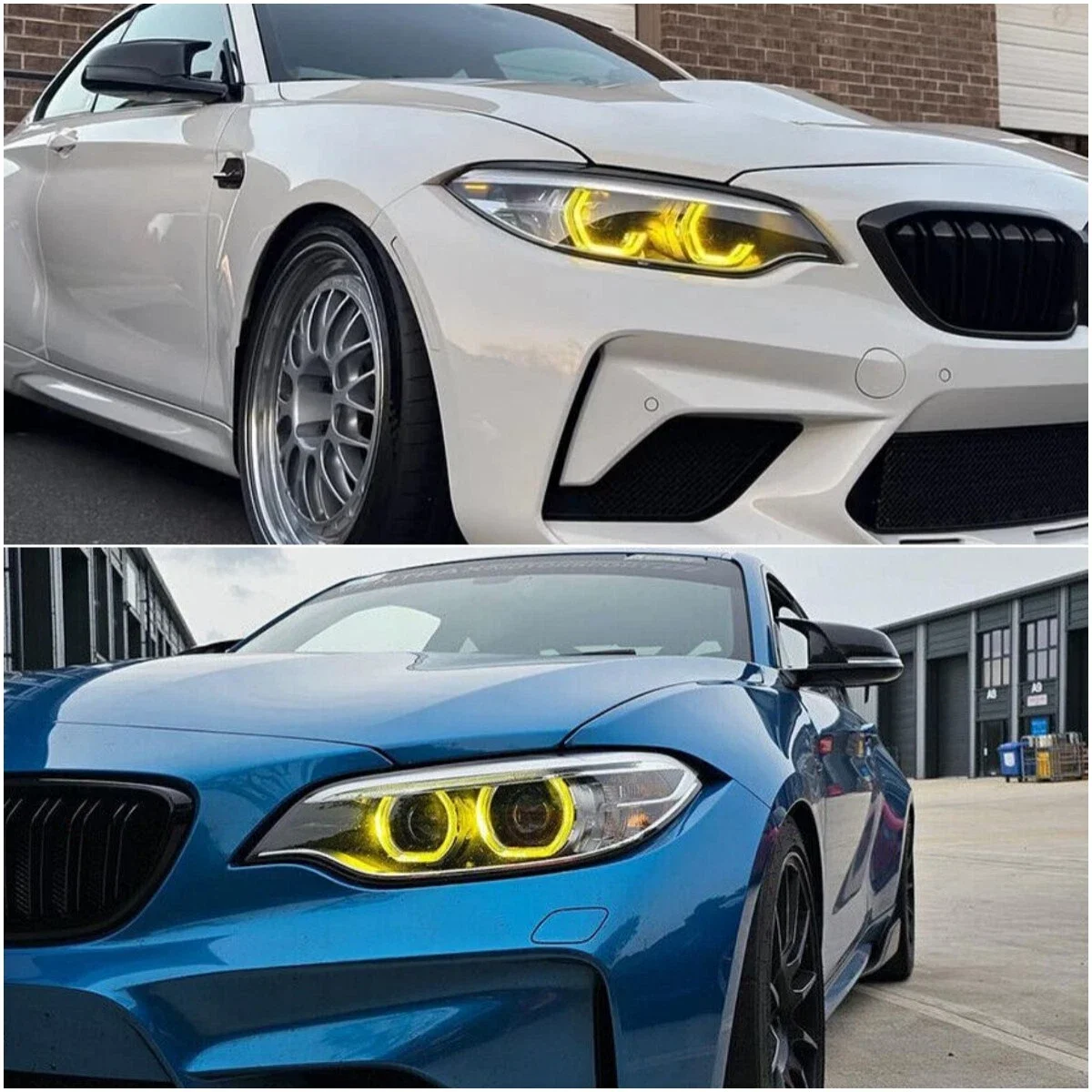 

Модули CSL Yellow Angel Eyes DRL для BMW F22 F87 M2 F23 230i M235I Xenon M240I LCI светодиодные фары DRL 2014-2021 Доставка в США