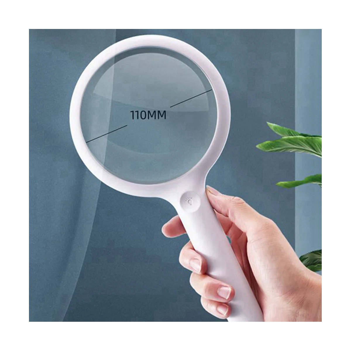 Optical Aspheric Magnifying Glass with 20 LED Lights with Light Reading Magnifying Glass Rechargeable