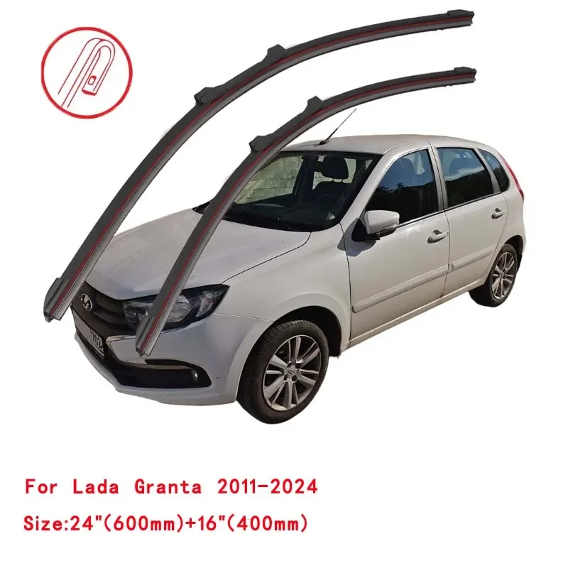 For Lada Granta 2011-2024 Car Windshield Wiper Blade Front Windscreen Brushes Washer Accessories Cleaning Replacement Parts