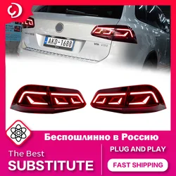 AKD Car Styling Taillights for VW Touareg 2011-2018 LED Taillights DRL Running Turn Signal Rear Reverse Brake Light Accessories