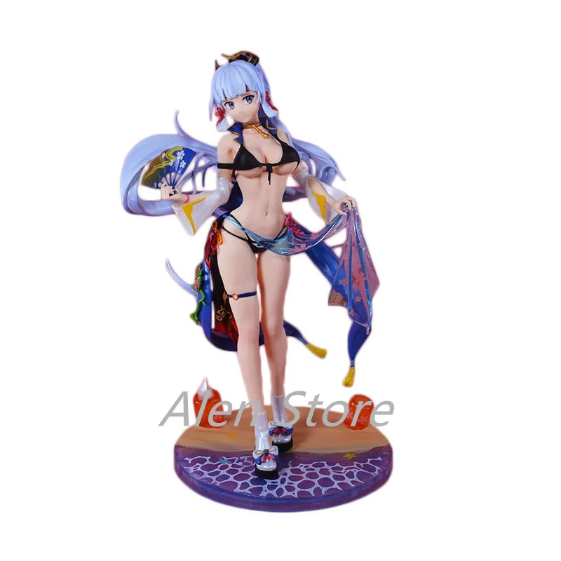 25CM Anime Genshin Impact Game Figure Kamisato Ayaka PVC Action Figure Collection Model Doll Child Kid Gifts