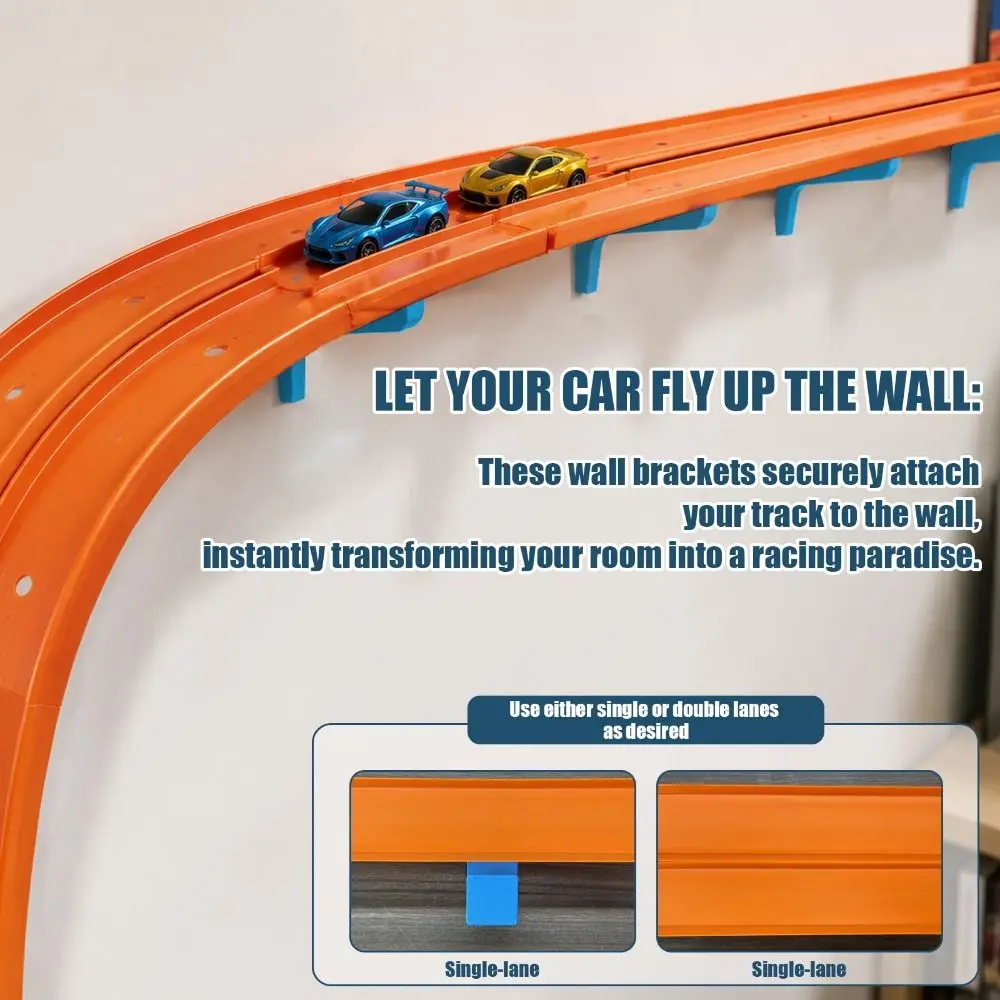 1/5PCS Plastic Track Mounting Bracket Double-Sided Tape Single-Lane Compatible Wall Track Bracket Easy Installation