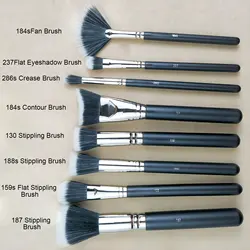 1pc M series Stippling Makeup brushes Powder Contour Make Up Brush Animal Hair Eye Liner Wood handle High quality Cosmetic tools