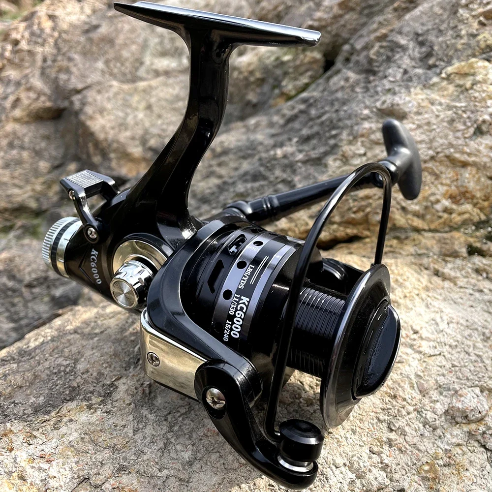 GHOTDA Long Cast Spinning Fishing Reel Max Drag 8kg Metal Body 5.2: 1 High Sensitive Ultralight Surfing Spool 3000-6000 Series