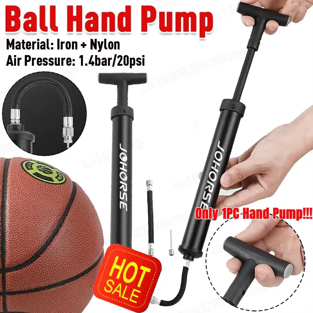 Ball Hand Air Pump Portable Soccer Pump Inflator Compact Basketball Pump Multifunction Manual Air Pump for Football Volleyball