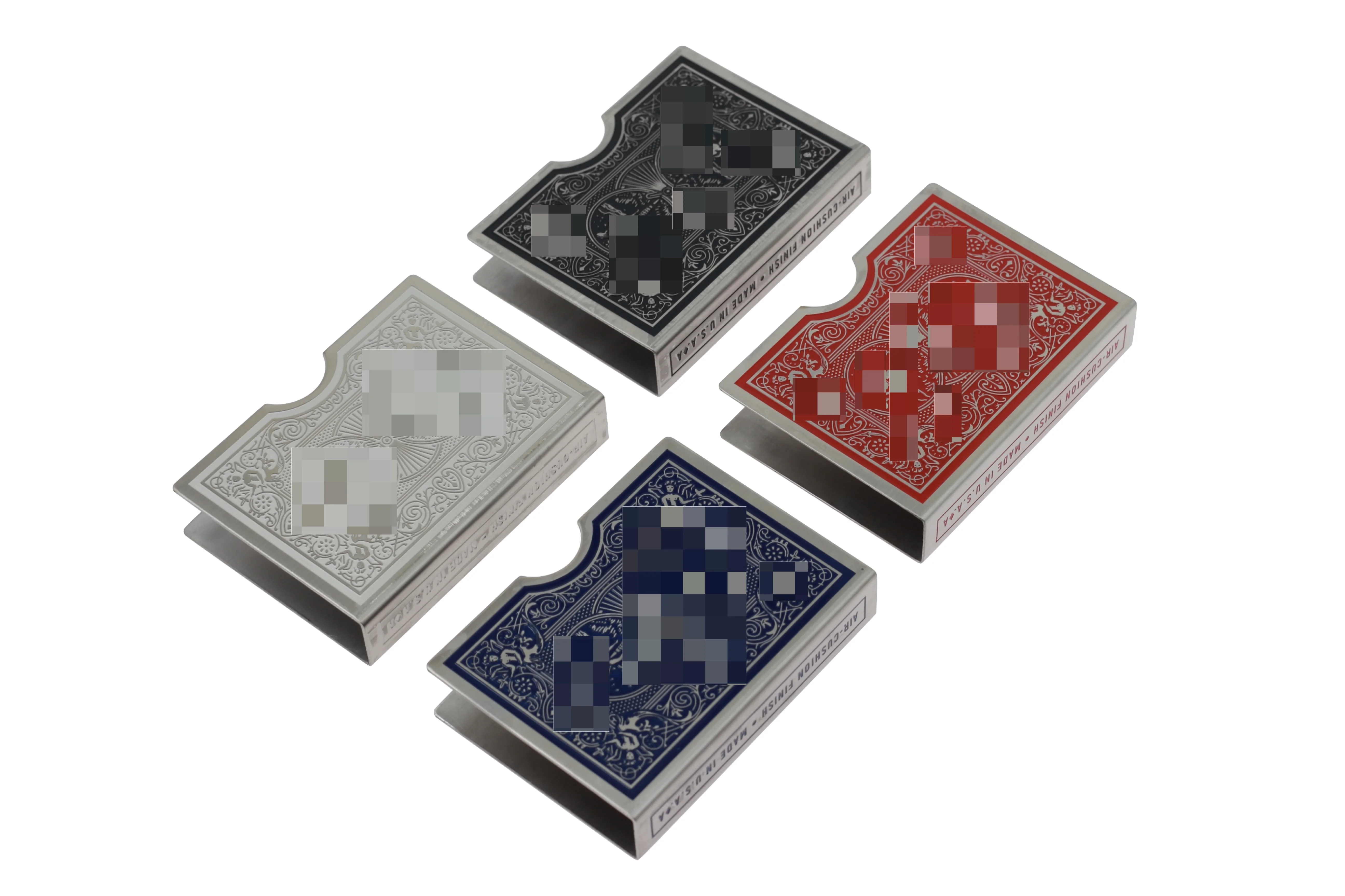 Playing Card Clips Protector Holder ( 4color,1mm T Stainless Steel) Magic Tricks Props Magician Close Up Accessory