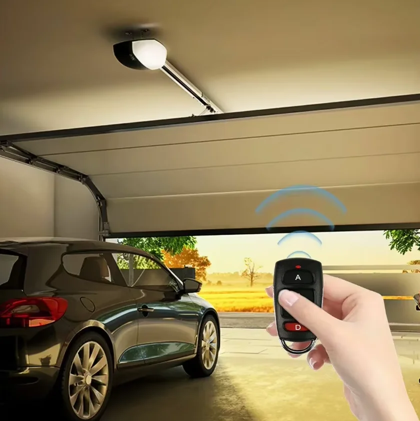 1pc Universal Garage Door Opener Remote Control 433MHZ Clone Learning Rolling Code Duplicator For Gate Garage Door