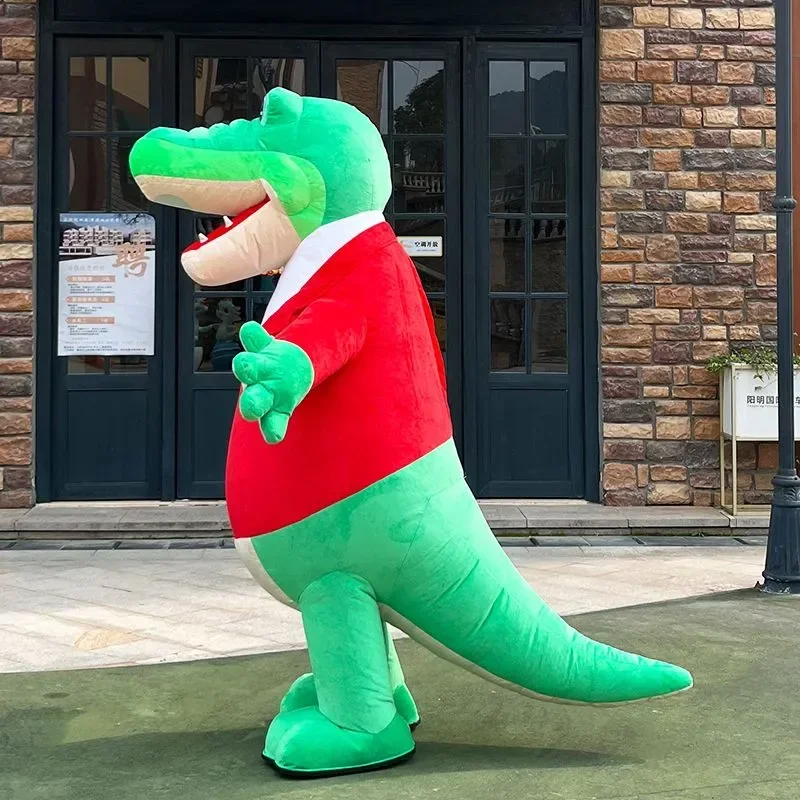 روسيا العملاق نفخ التمساح جينا زي التميمة الكبار الكرتون مضحك التمساح تأثيري ملابس هالوين عيد الميلاد فستان بتصميم حالم #3