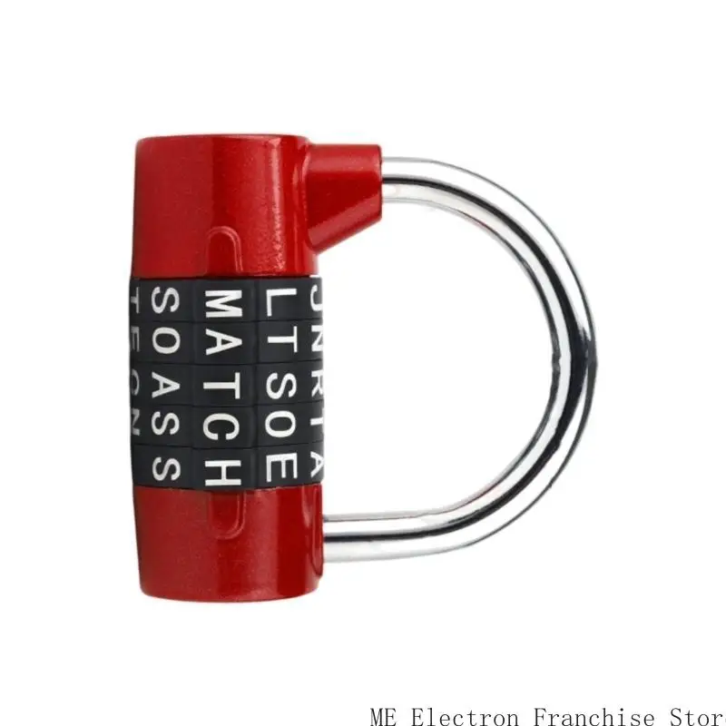 T5EA Blocco sicurezza Blocco password per il guardaroba per bagagli archiviazione Combinazione a 5 lettere Locker palabora