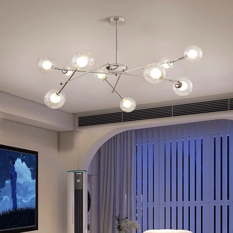 

Libra Magic Bean Living Room Chandelier Modern Simple Design Bauhaus Creative Dining Room Bedroom Molecular Chandelier