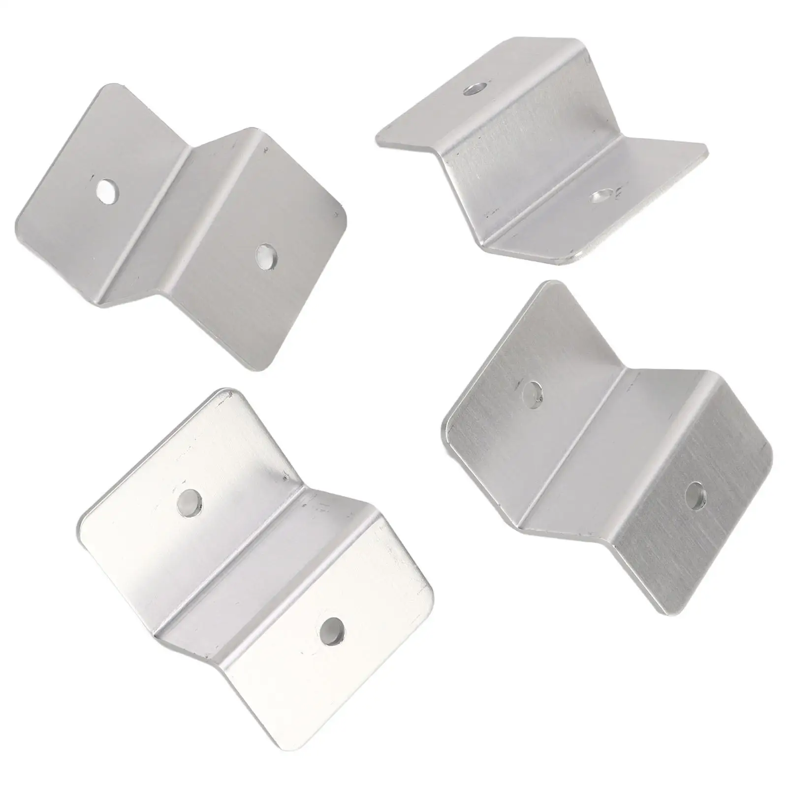 4 Sets Solar Panel Z Bracket - Aluminum Alloy Mounting Kit for RV, Yacht, for car , Ship & More